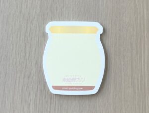 御稲荷プリン ふせん プリン型