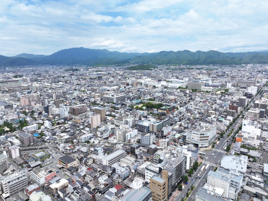 京都市内空撮画像