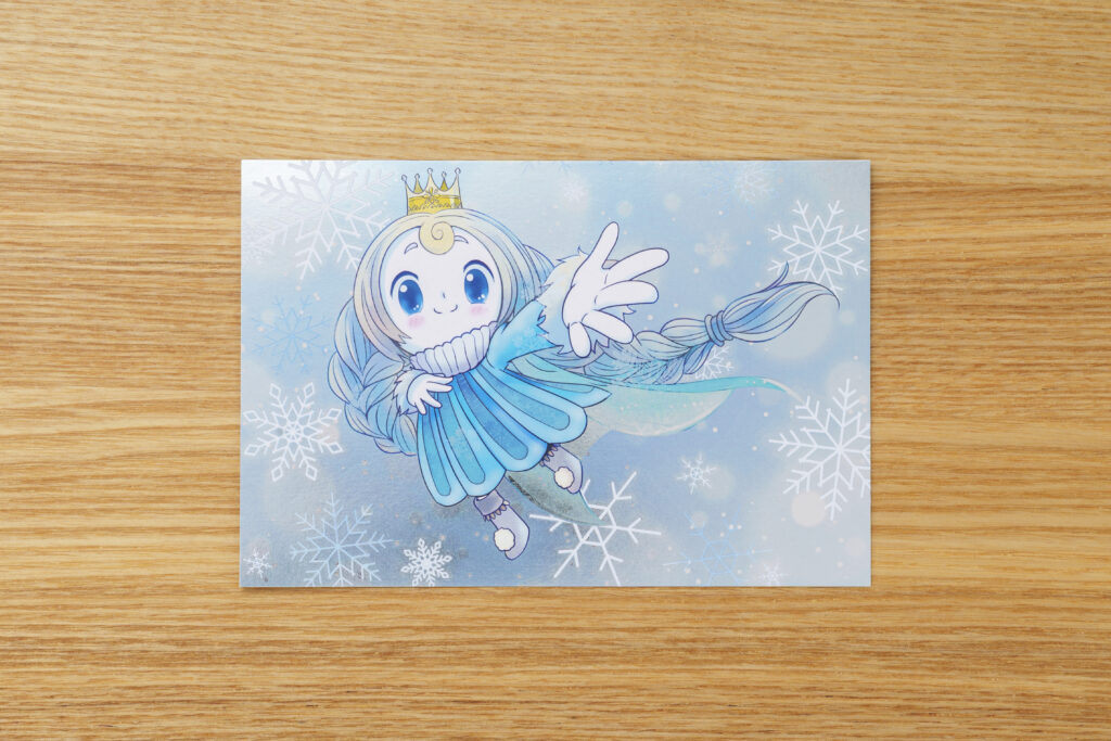 オンデマンド箔 銀 正面から撮影