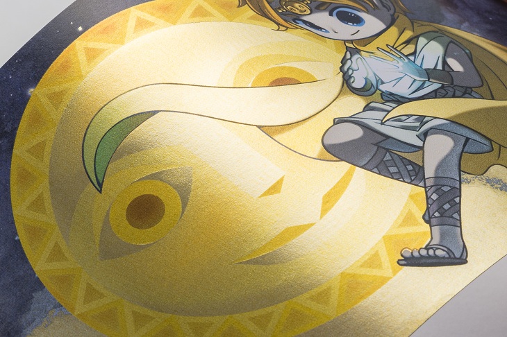 オンデマンド箔 金の光沢感を表現した画像